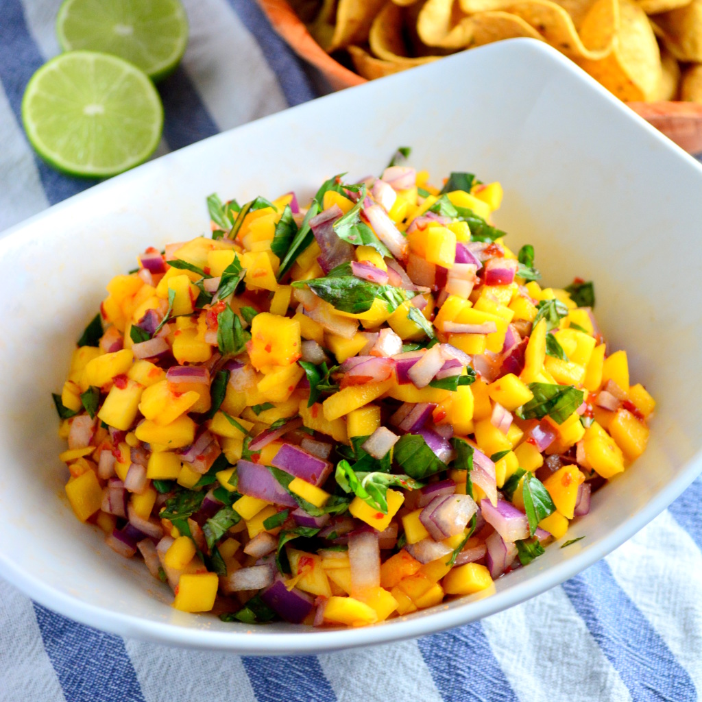 Mango &amp; Thai Basil Salsa | builicious