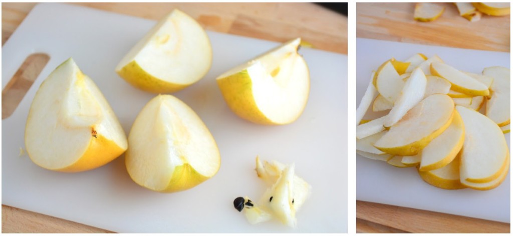sliced asian pears