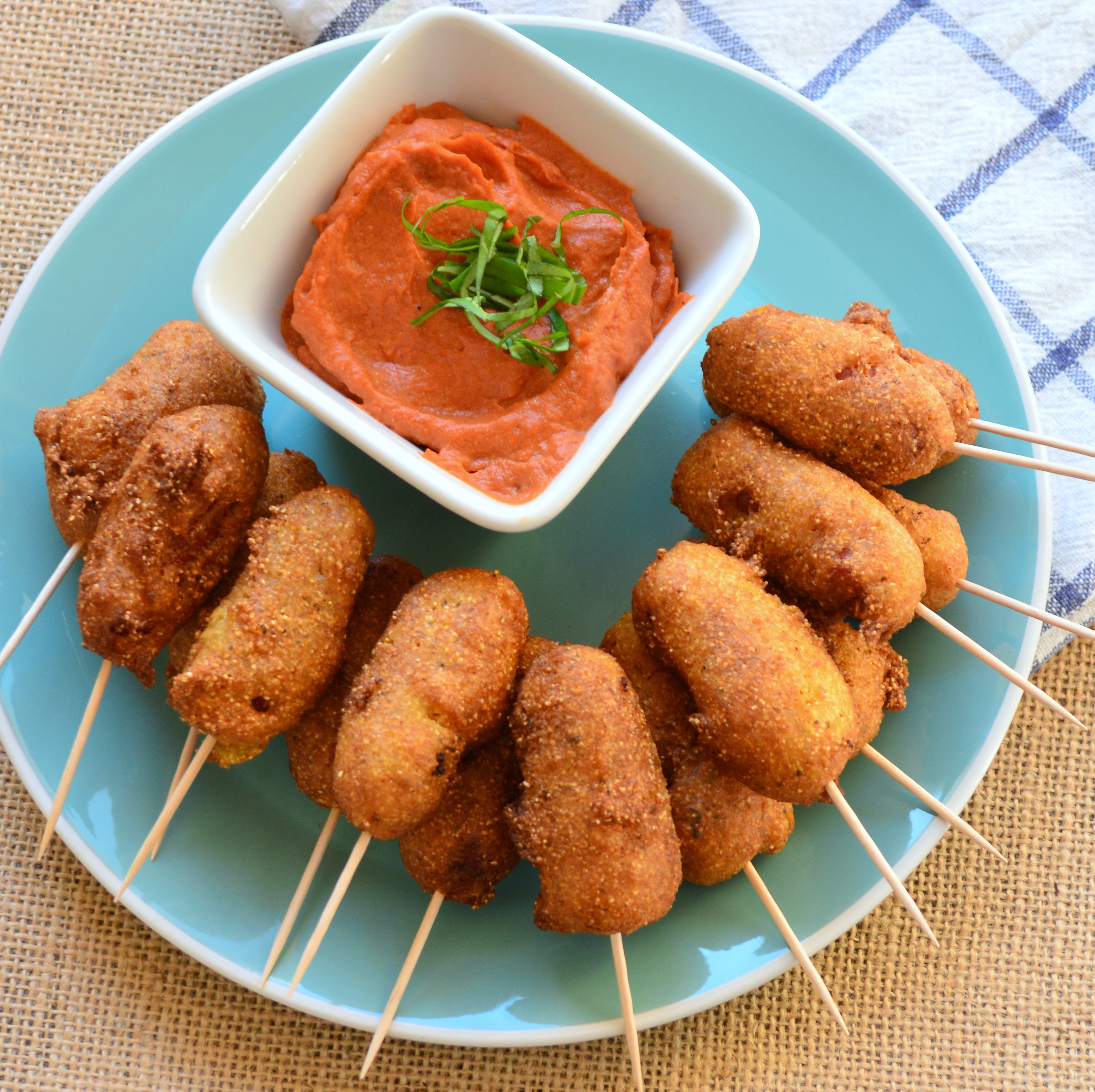 Curry Corn Dogs with Tikka Masala Ketchup builicious