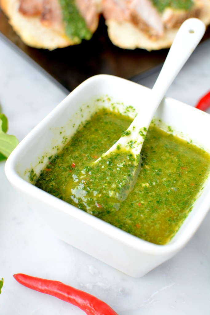 Fish Mint Chimichurri builicious